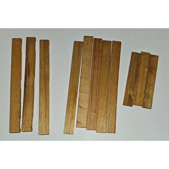 VTG Fort Sam Let's Pretend Wood Building Block Set Cavalry Indians ~ 101 Pieces - Picture 14 of 16